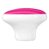 Heet Roze & Licht Roze Punch Helder Kraftige Strep Keramische Knop (Zijkant)