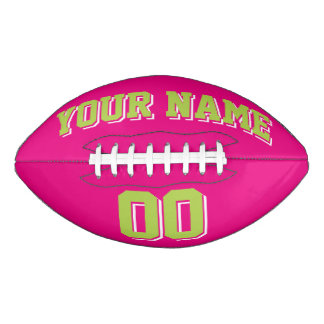 HEET ROZE LIME GROEN EN WIT Custom Football