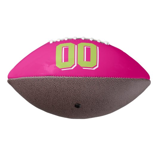 HEET ROZE LIME GROEN EN WIT Custom Football (Gedraaid 270)