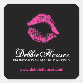 Heet Roze Lipstick Cosmetica Sticker