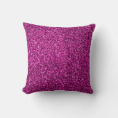 Heet roze lovertjes kussen (Voorkant)