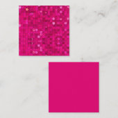 Heet Roze Lovertjes Notitiekaartje (Voorkant / Achterkant)