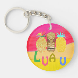 Heet Roze Luau Sleutelhanger