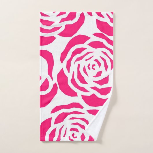 Heet roze luipaard print badkamer handdoek sets (Handdoek)