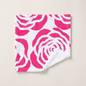 Heet roze luipaard print badkamer handdoek sets (Wasdoekje)