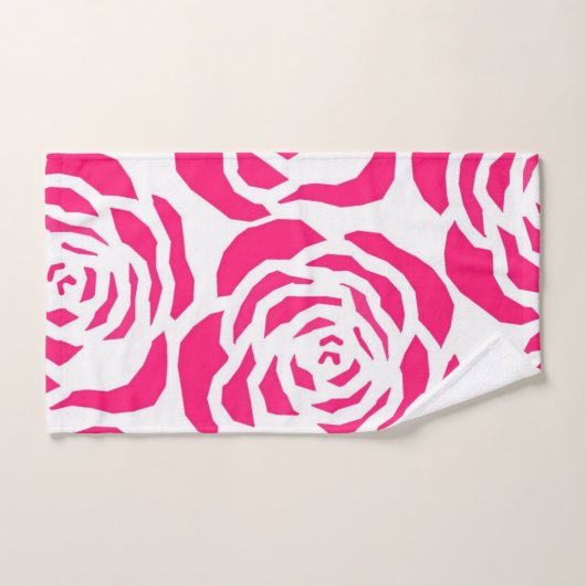 Heet roze luipaard print badkamer handdoek sets (Handdoek)