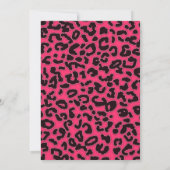 Heet roze luipaard print; balletdanser kaart (Achterkant)