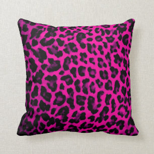 Heet Roze Luipaardprint Kussen