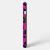 Heet Roze Luipaardprint Telefoonhoes iPhone Hoesje (Linkerkant)
