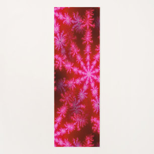 Heet Roze Magenta Starburst Psychedelische Fractal Yogamat