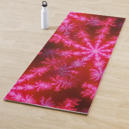 Heet roze magenta stervormige explosie psychedelis yogamat