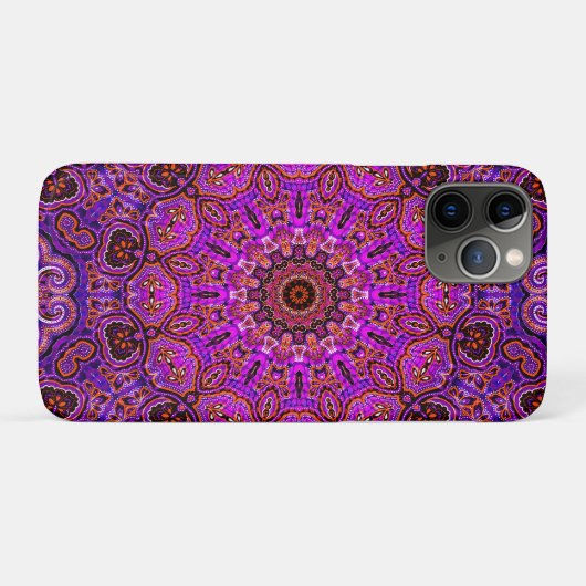 Heet Roze Mandala Case-Mate iPhone Case (Achterkant (horizontaal))
