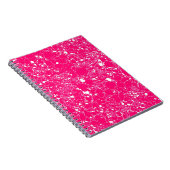 Heet Roze Marmer Notitieboek (Rechterzijde)