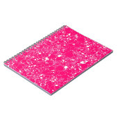 Heet Roze Marmer Notitieboek (Linkerzijde)