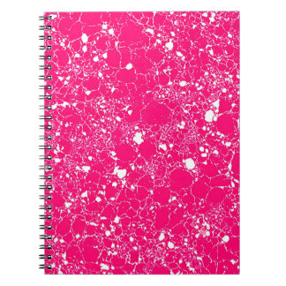 Heet Roze Marmer Notitieboek