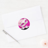 Heet Roze Maskerade Feeststickers Ronde Sticker (Envelop)