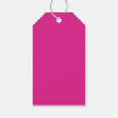 Heet Roze Meisje Fotocollage Custom Verjaardagsfee Cadeaulabel (Achterkant)