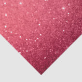 Heet Roze Meisjesachtige Bokeh Twinkel Glitter Ges Tissuepapier (Detail)