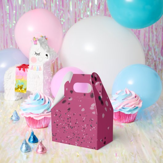 Heet Roze Met Confetti Bedankdoosjes (Feest)