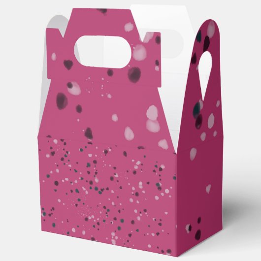 Heet Roze Met Confetti Bedankdoosjes (Open)