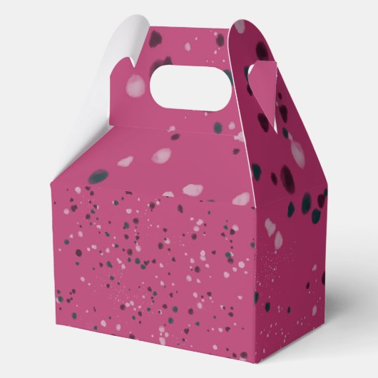 Heet Roze Met Confetti Bedankdoosjes (Achterkant)