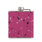 Heet Roze Met Confetti Heupfles (Achterkant)