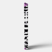 Heet roze met zebra patroon Case-Mate iPhone case (Achterkant / Links)