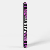 Heet roze met zebra patroon iPhone hoesje (Rechterkant)