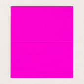 Heet Roze Modern Bold Helder Kleurrijk Eenvoudig T Visitekaartje (Binnenkant ongevouwen)