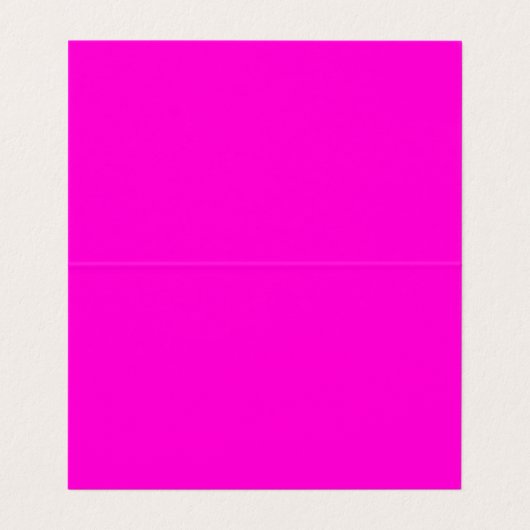 Heet Roze Modern Bold Helder Kleurrijk Eenvoudig T Visitekaartje (Binnenkant ongevouwen)