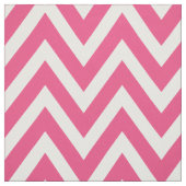 Heet Roze Moderne Chevron Grote Schaal Stof (Swatch)