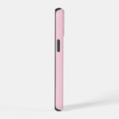 Heet roze moderne script meisjesachtige monogramna iPhone 15 case (Rechterkant)