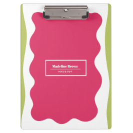 Heet roze moderne trendy leuke patronen stijlvol klembord