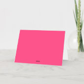 Heet Roze Moderne Typografie Fotocollage Nieuwjaar Folie Feestdagenkaart (Achterkant)