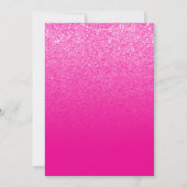 Heet roze moderne verloop 18e verjaardag kaart (Achterkant)