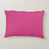 Heet Roze Monogram Meisjesachtig Accent Kussen (Achterkant)