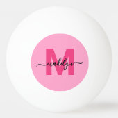 Heet Roze Monogram Pingpongbal (Voorkant)