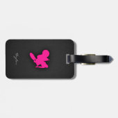 Heet Roze Motorcross, crossmotor Bagagelabel (Achterkant horizontaal)