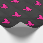 Heet Roze Motorcross, crossmotor Cadeaupapier (Hoek)