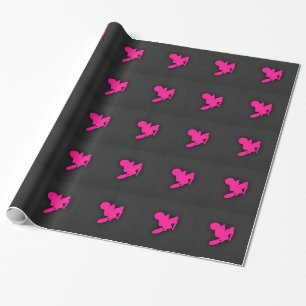 Heet Roze Motorcross, crossmotor Cadeaupapier