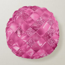 Heet Roze Multi-Textuur Vierkant Weefselpatroon