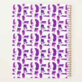 Heet Roze & Neon Paarse Big Cats Planner (Achterkant)