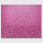 Heet Roze Nep Glitters  Cadeaupapier (Vlak)