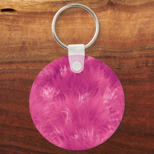 Heet Roze Nepbont   Sleutelhanger (Voorkant)