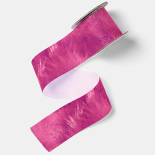 Heet Roze Nepbont Verjaardag Satijnen Lint