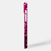 Heet roze nepschittertjes glinsteren Case-Mate iPhone case (Achterkant / Links)
