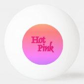 Heet Roze omgekeerde 3-sterren witte ping pong bal Pingpongbal (Voorkant)