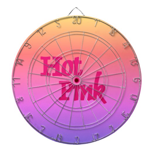 Heet Roze omgekeerde dartboard Dartbord (Voorkant)