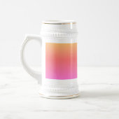 Heet Roze omgekeerde linker witte stein gouden tri Bierpul (Links)