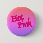 Heet Roze omgekeerde ronde knop Button 5,7 Cm (Voorkant)